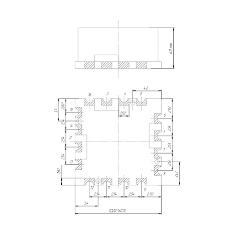 GK383-UN-01-S - Dimensions