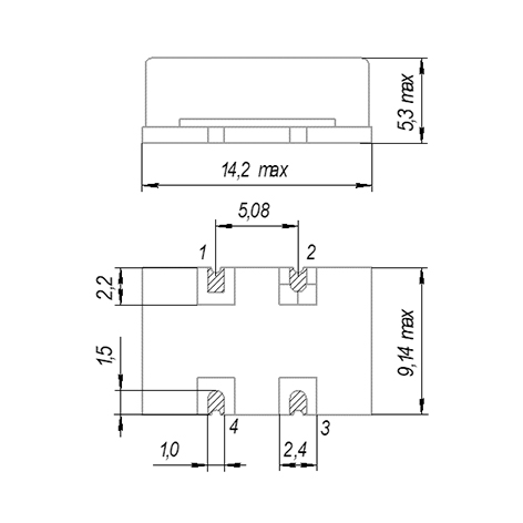 GK383-UN-02-S - Dimensions