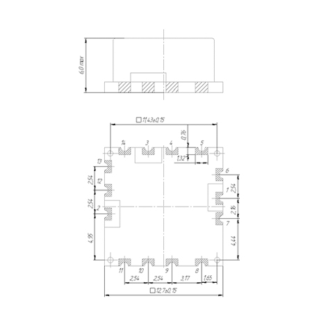 GK383-UN-S - Dimensions