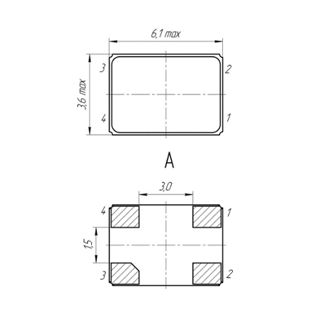 RK536-SMD6 - Dimensions