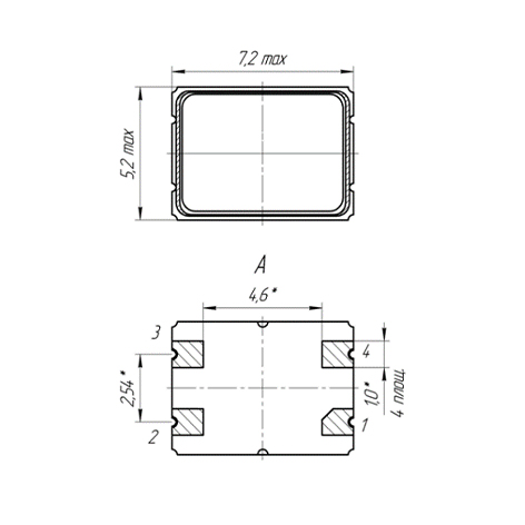 RK543-SMD7 - Dimensions